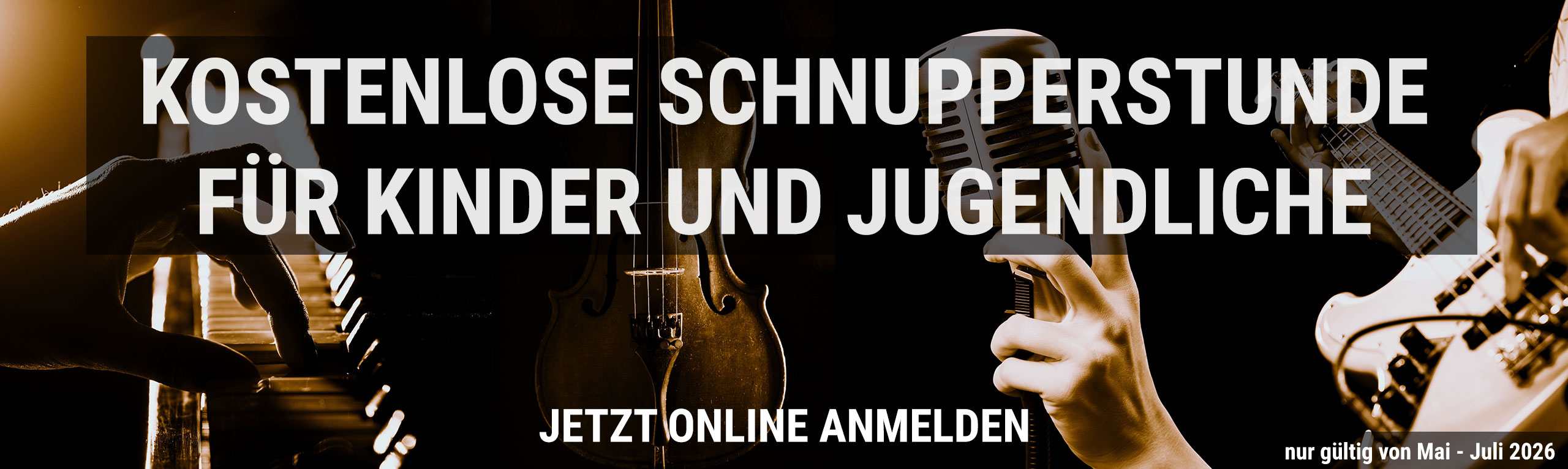 Kostenlose Schnupperstunde für Kinder und Jugendliche 2026